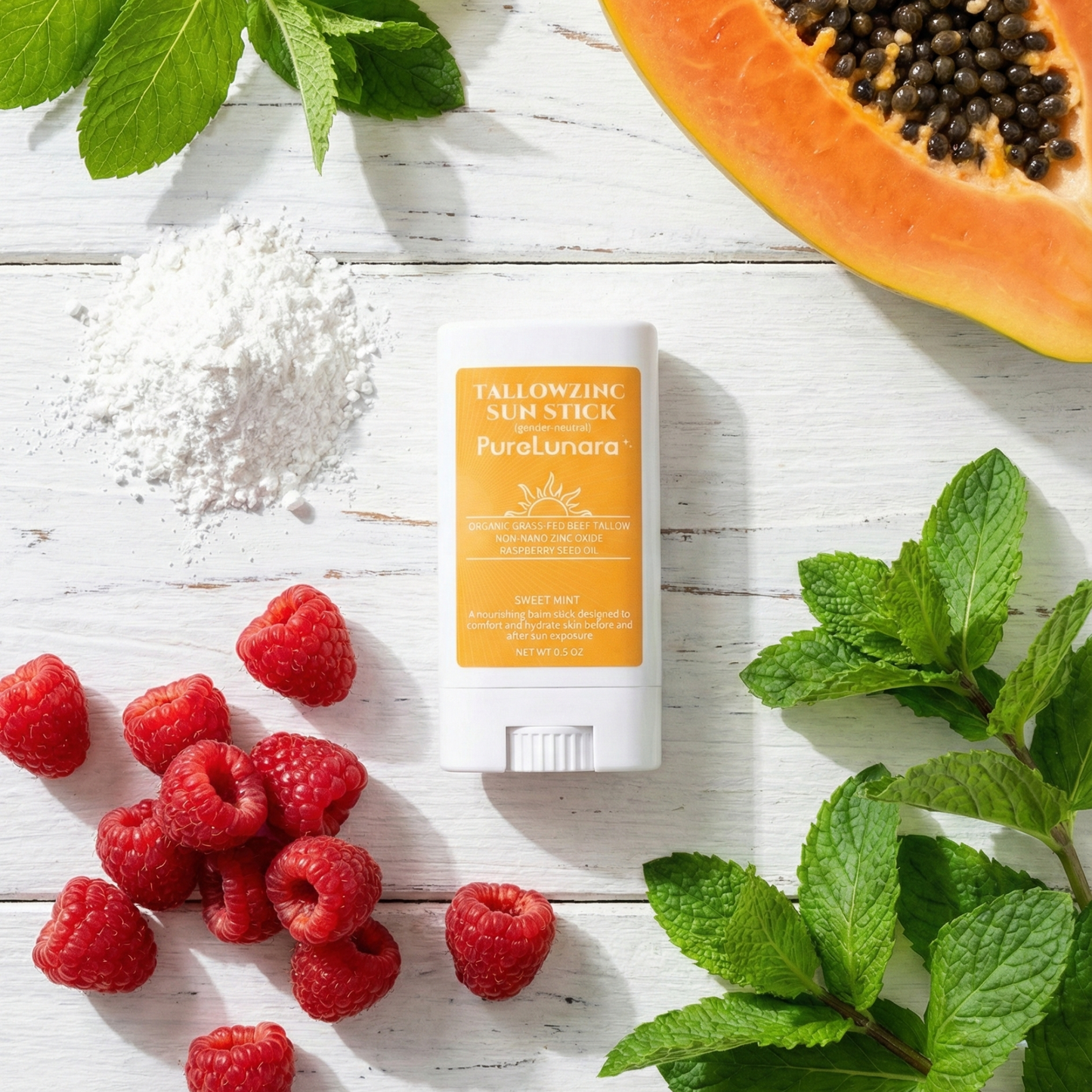 2 Pack Tallow Zinc Sun Stick