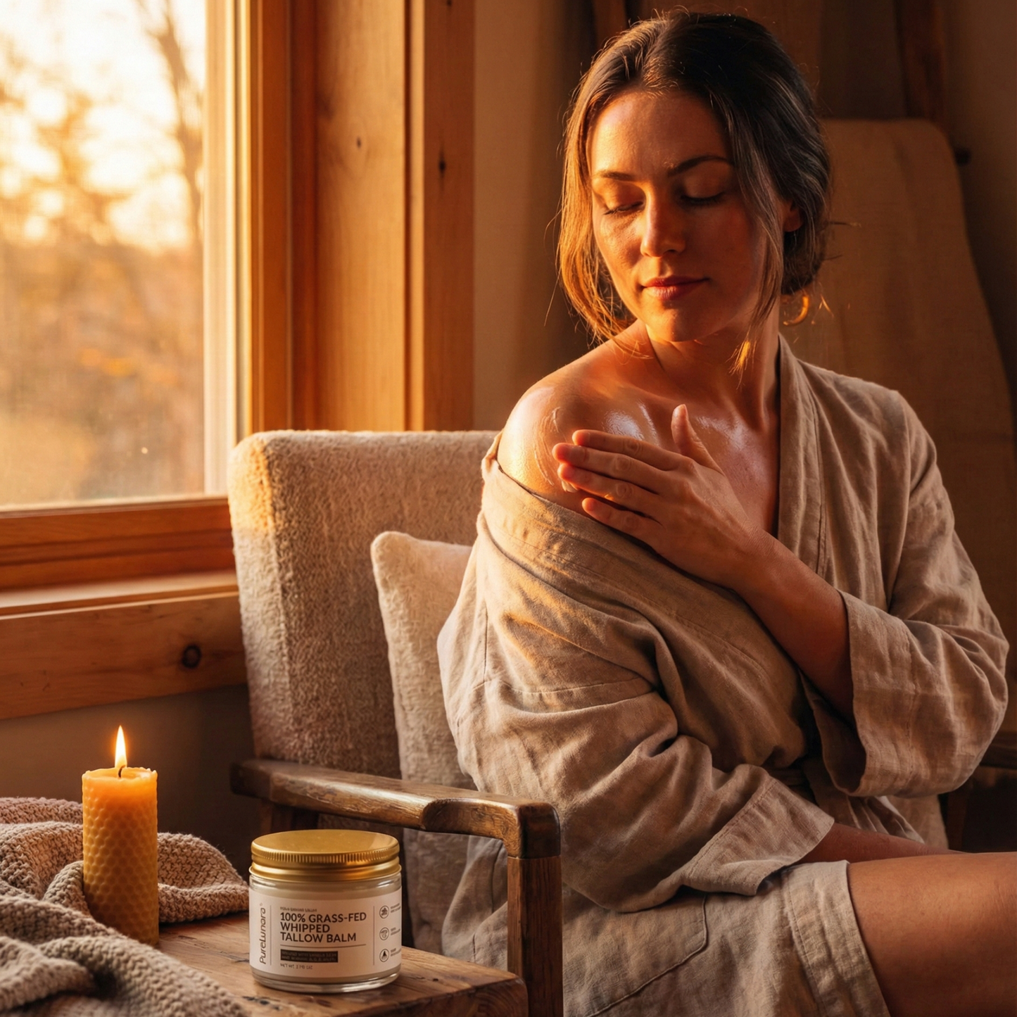 Whipped Grass-Fed Tallow Balm with Vanilla Bean